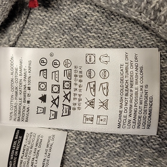 LEVI'S Red Tag Grey Striped  Knit Crewneck Sweater Mens XL - Picture 13 of 13